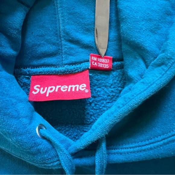 Supreme Illegal Business Hoodie SS18 Dark Aqua Size XL - Picture 4 of 6